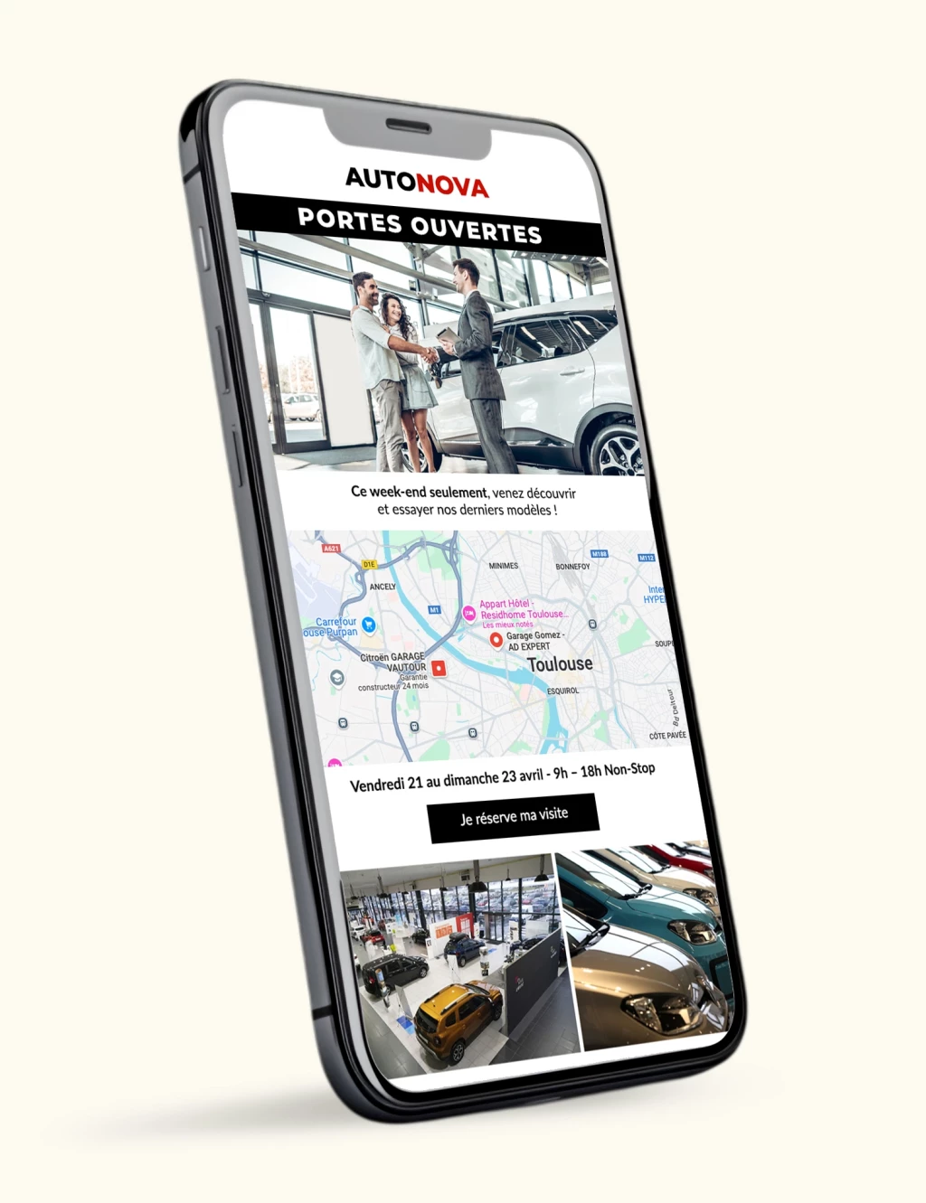 Geolocated Drive to Store Email