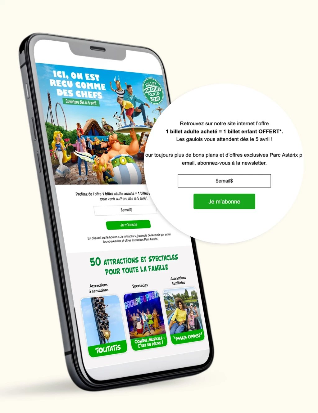 Email Click to Lead