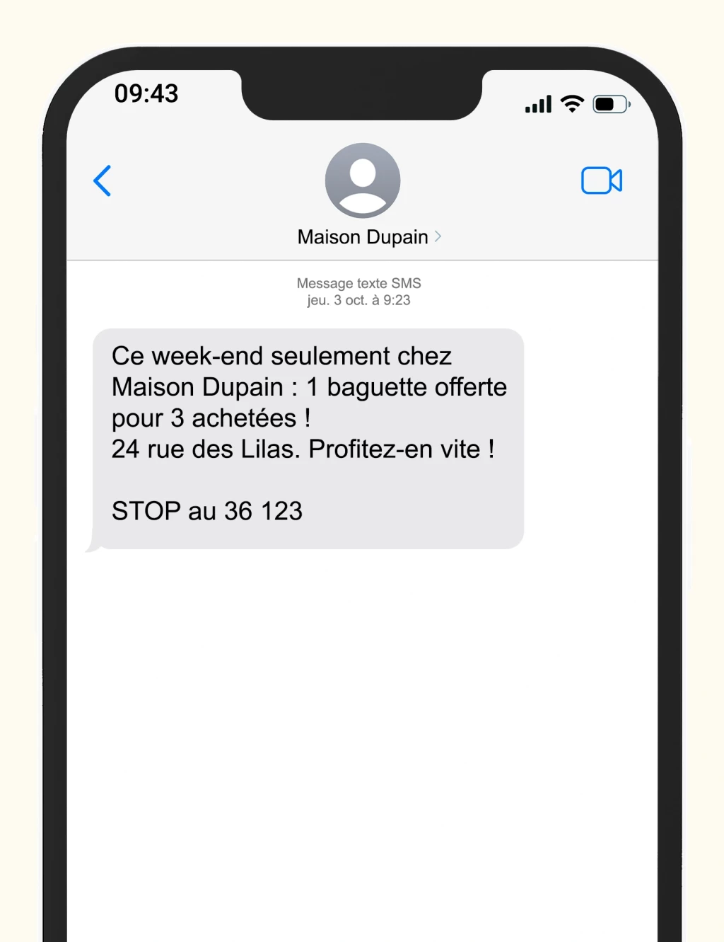 SMS Drive to Store